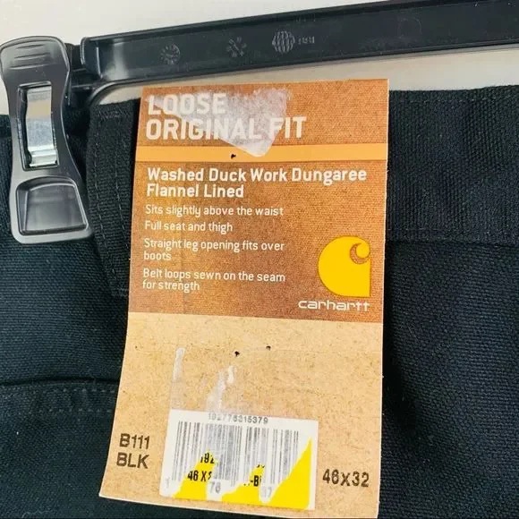 SOLD Carhartt Loose Fit Flannel Lined Jeans - Picture 5 of 5